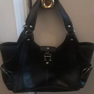 Black aigner purse